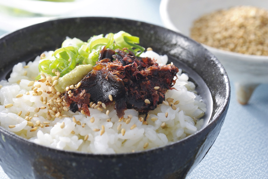 おやじなかせを使った冷やし茶漬け